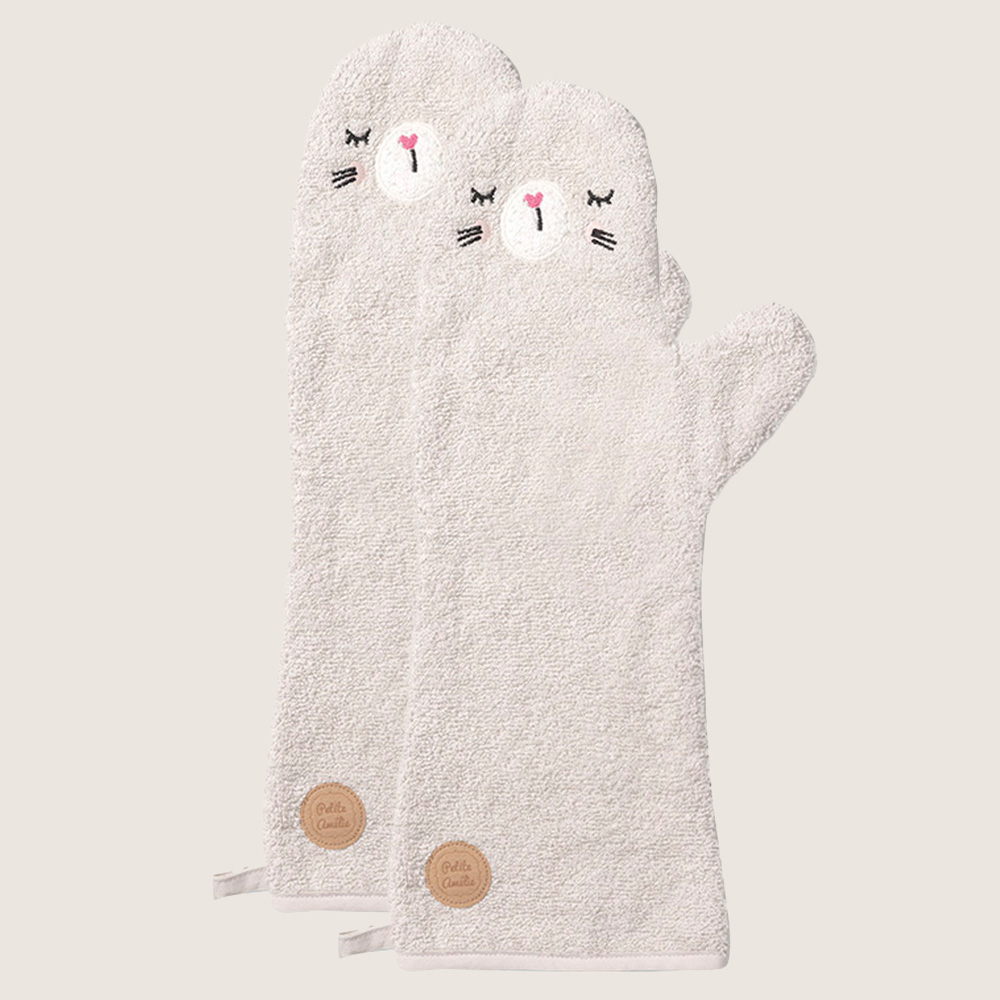 2-PACK BABY WASH CLOTHS BUNNY «LAPI»| ONE SIZE | BEIGE