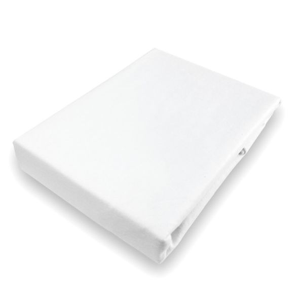 140 x 70 cm cot mattress protector in white made of cotton and polyester from Petite Amélie