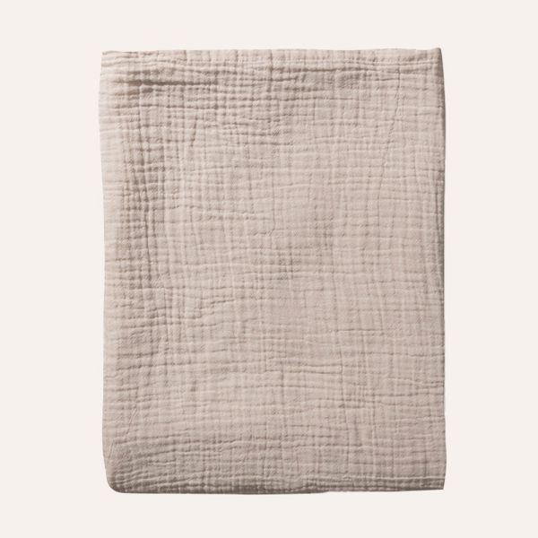 Beige flat sheet 75x100 cm organic cotton from Petite Amélie 