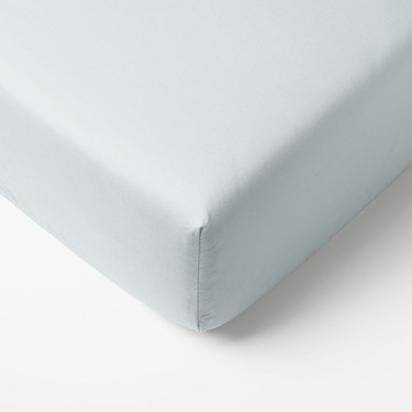 Children's bed fitted sheet in blue 80x160 cm by Petite Amélie