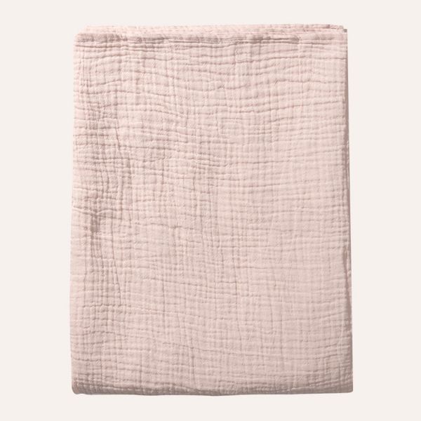 Pink flat sheet 100x140 cm organic cotton from Petite Amélie 