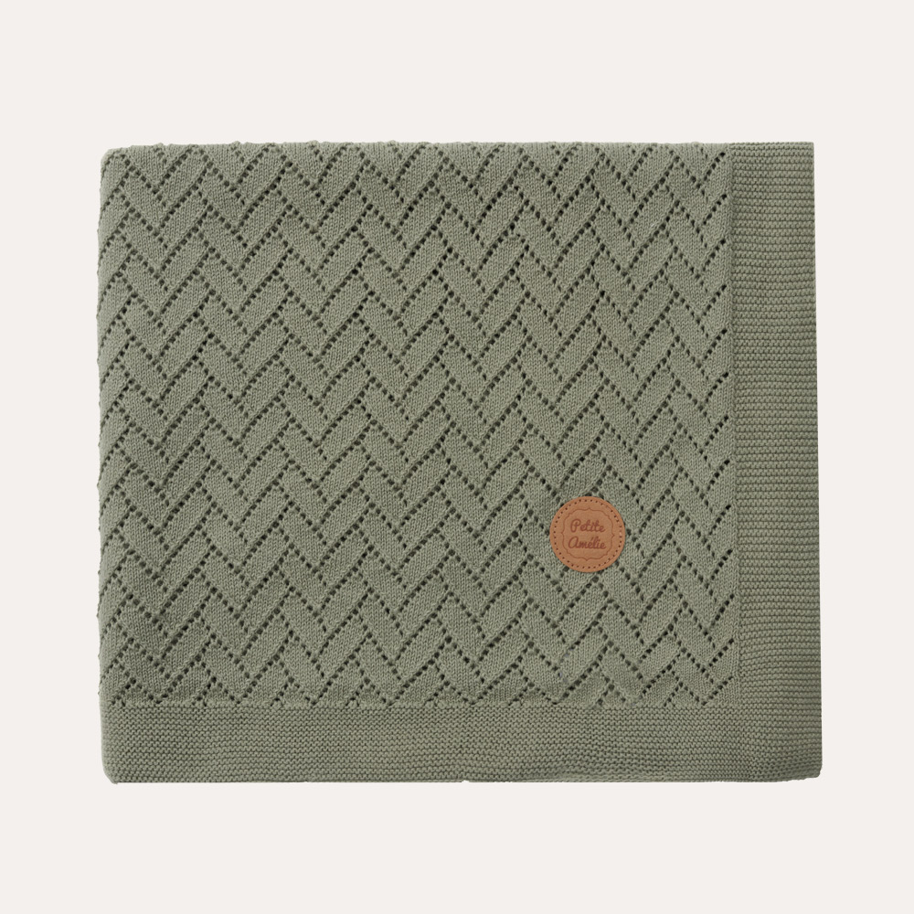 BABY BLANKET 80 X 100 CM | SAGE GREEN