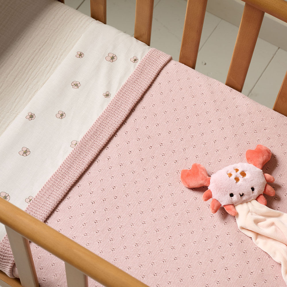 BABY BLANKET 80 X 100 CM | SOFT PINK