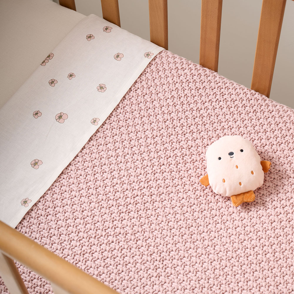 BABY BLANKET 100 X 150 CM | SOFT PINK