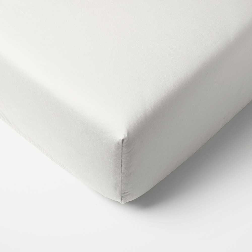 Organic Cotton Fitted Bed Sheet | 80 x 160 cm | Off-White